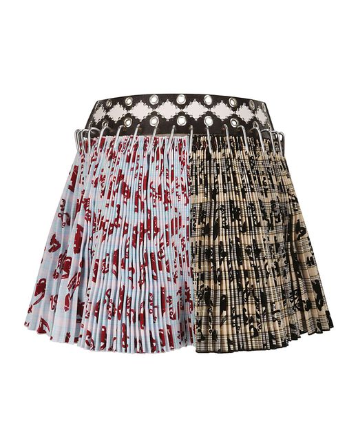 Chopova Lowena Brown Mini Carabiner Skirt