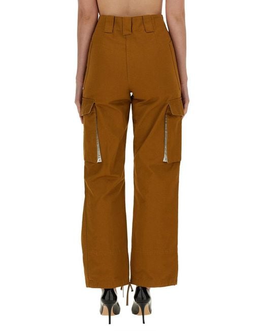 Rabanne Brown Cotton Pants Trousers