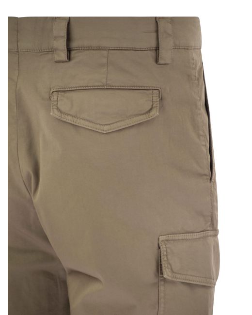 Brunello Cucinelli Natural Garment-Dyed Leisure Fit Trousers for men