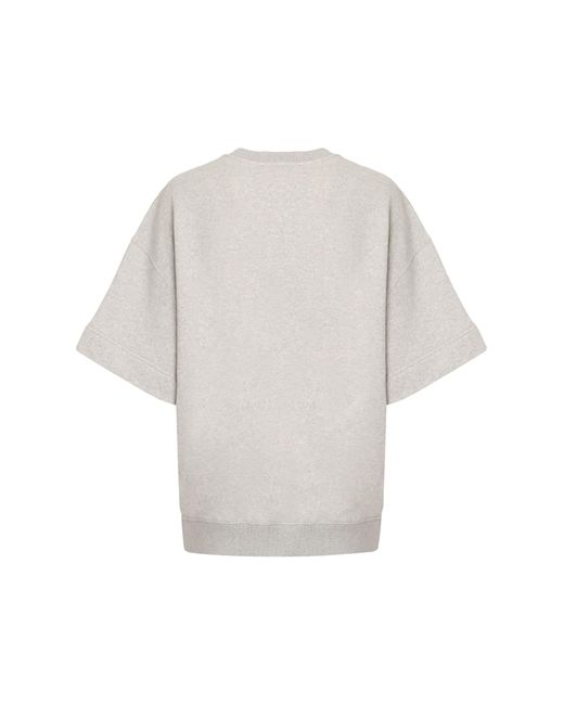 Jil Sander White Cotton Crew-Neck Sweatshirt