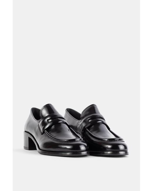 Church's Black Mocassins Prudence En Cuir De Veau Poli Fumé Noir Loafers