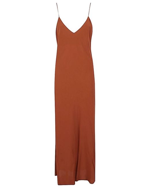 Alberto Biani Brown Dresses Viscose Elastane