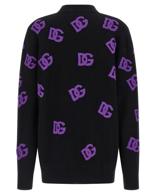 Dolce & Gabbana Blue Logo Cardigan