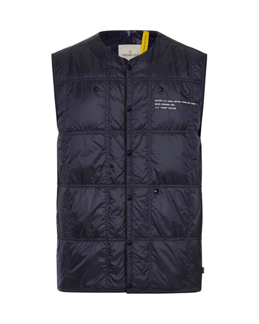 Moncler Blue Genius X Frgmt Vaile Down Vest Jacket for men