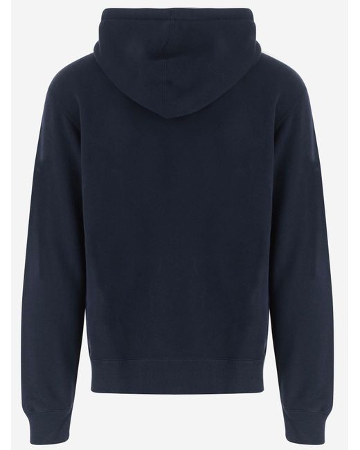 J.W. Anderson Blue Cotton Hooded Sweatshirt Sweatshirts for men