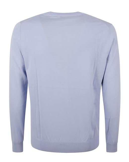 Ballantyne Blue Round Neck Pullover for men