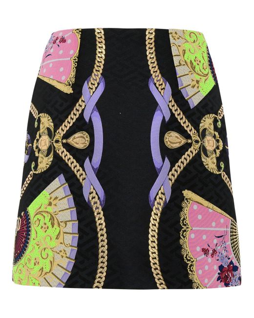 Versace Multicolor Skirts Red