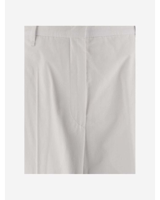 Sportmax White Cotton Pants