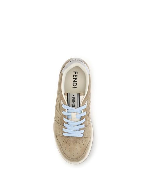 Fendi Natural Match Suede Sneakers Sole: Rubber; Outer