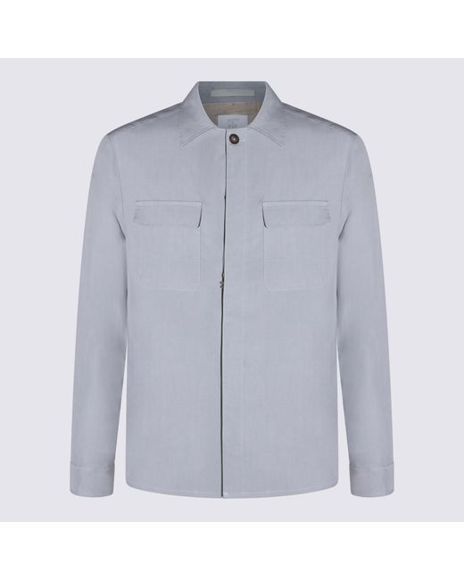 Eleventy Blue Jackets Lyocell Lino for men