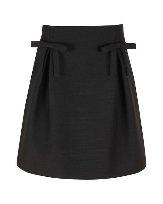 Valentino Garavani Black Skirt Gonna