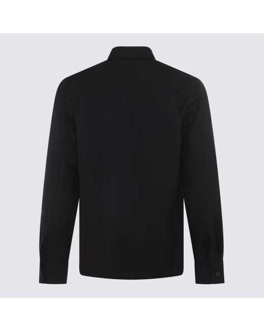 Jil Sander Black Wool Shirt for men