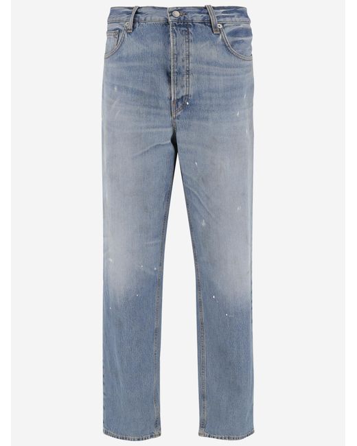 Haikure Blue Cotton Jeans for men
