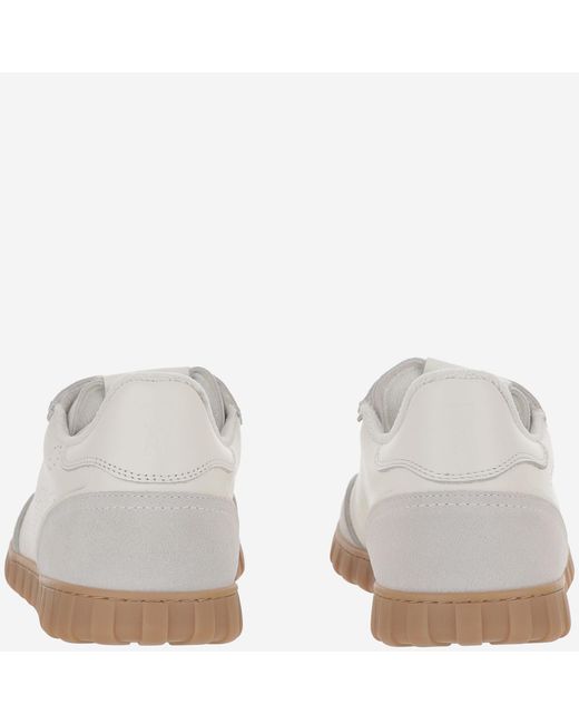 AMI White Sneakers Leather Trainers for men