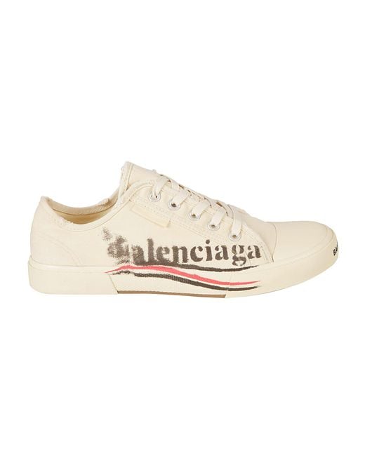Balenciaga Paris Low Top Sneakers in White for Men Lyst