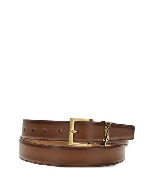 Saint Laurent Brown Belts for men