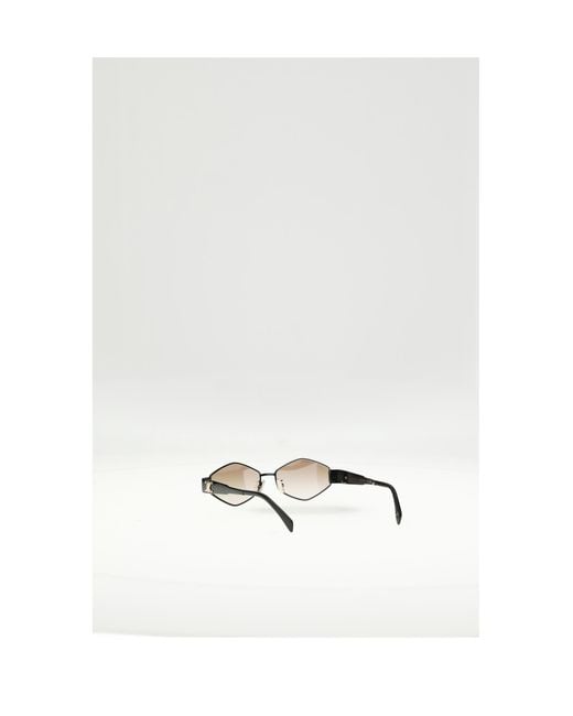 Céline White Sunglasses Triomphe Metal 02-Gradient/Gradient