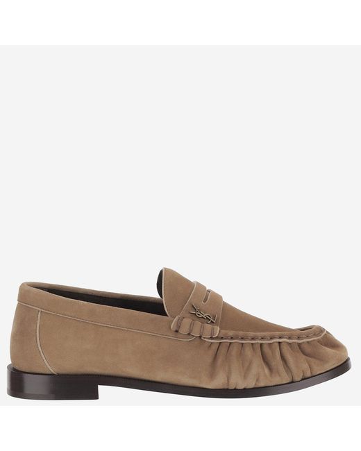 Saint Laurent Brown Loafers Suede
