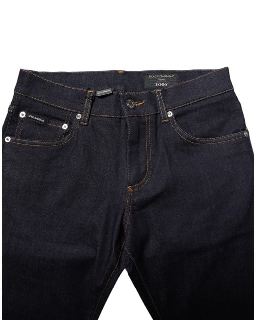 Dolce & Gabbana Black Slim Fit Denim Jeans for men