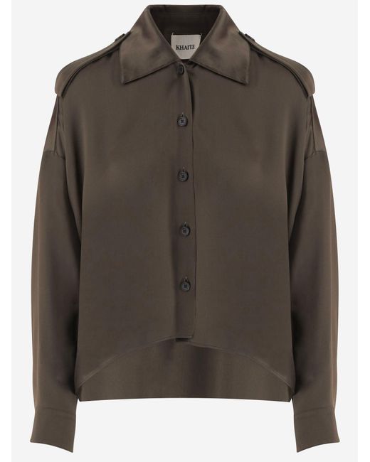 Khaite Multicolor Silk Shirt