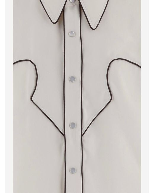 Amiri Gray Technical Jersey Shirt Polyester for men