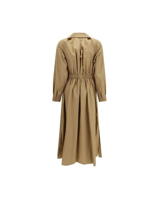 Max Mara Natural Beige Cotton Casual Dress