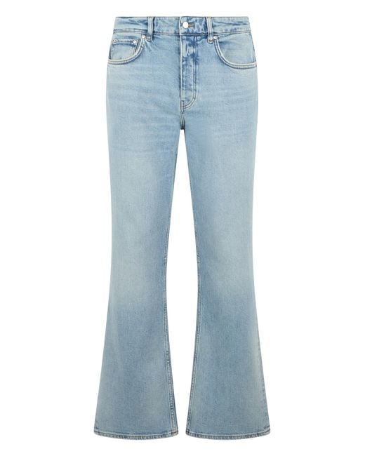 Represent Blue Flared Jeans Cotton Slim-Fit for men
