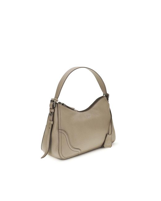 Prada Multicolor Gray Calf Leather Bos Taurus Shoulder Bag