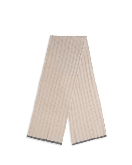 Brunello Cucinelli Natural Cashmere Scarf Kashmir/Capra Hircus for men
