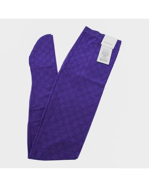 Gucci Purple Collant Socks