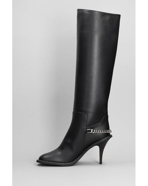 Stella McCartney Ryder Boots In Black Faux Leather