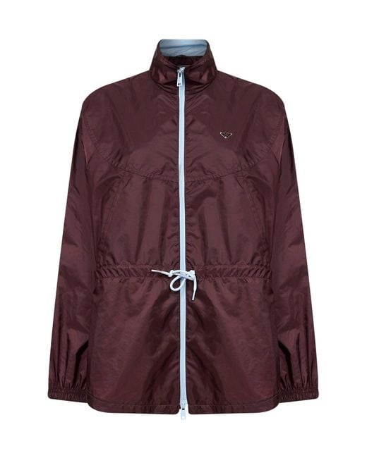 Prada Purple Re-Nylon Blouson Jacket Recycled Polyamide Bomber