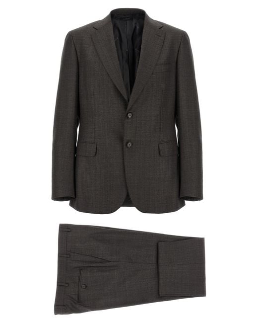 Brioni Black Wool Blazer Clothing for men