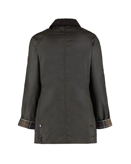 Barbour Black Beadnell Coated Cotton Jacket