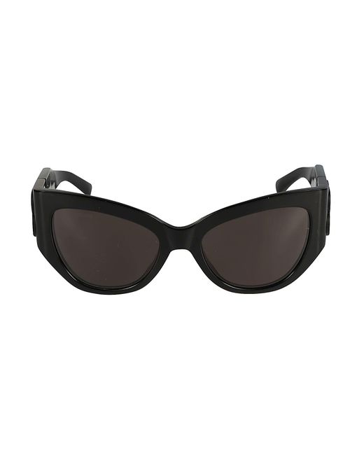 Balenciaga Black Bb Embossed Cat-Eye Sunglasses