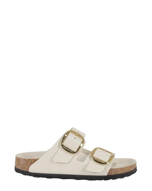 Birkenstock White Arizona Big Buckle Sandal