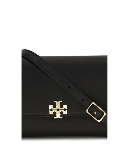 Tory Burch Black Calf Leather Bos Taurus Shoulder Bag