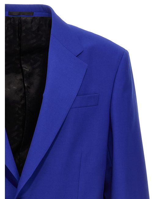 Versace Blue Single-breasted Blazer Jacket Jackets for men