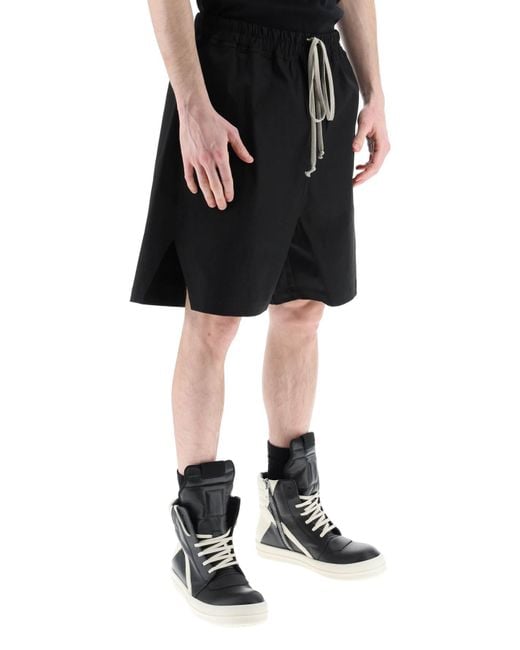 Rick Owens Black Cotton Boxer Shorts for men