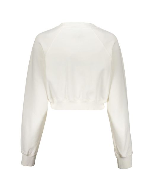 Casablancabrand White Printed Cotton Sweatshirt