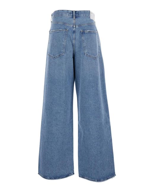 Agolde Blue Jeans Foldable Design