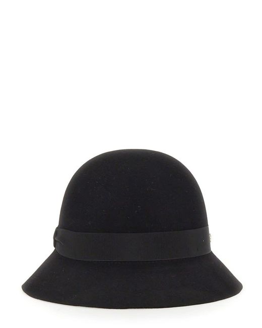Helen Kaminski Black Cloche Etta