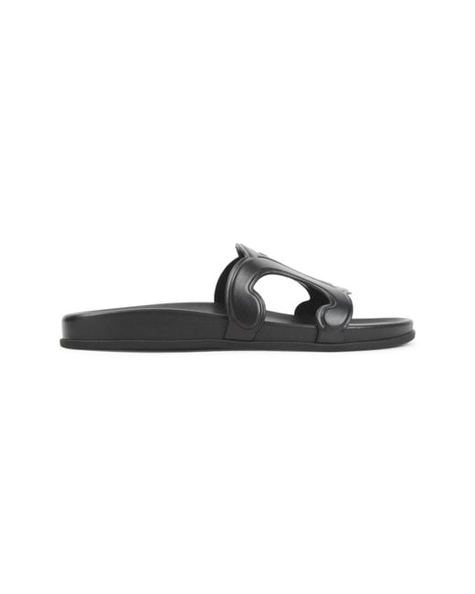 Céline Black Triomphe Slide, Calfskin