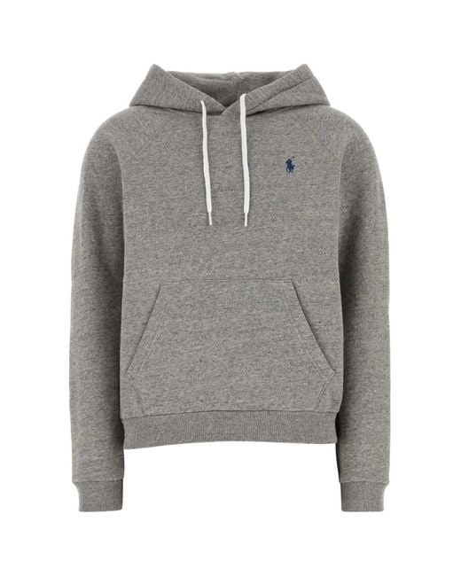 Polo Ralph Lauren Gray Cotton Blend Sweatshirt