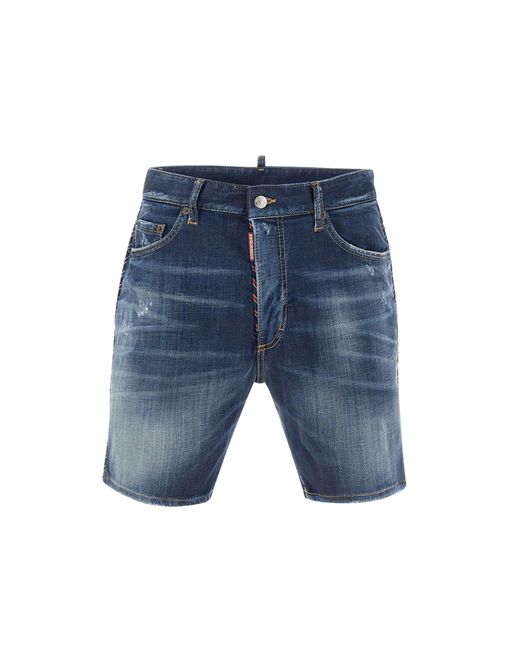 DSquared² Blue Marine Shorts for men