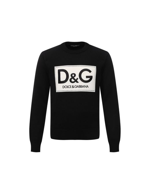 Dolce & Gabbana Black Dg Pullover for men