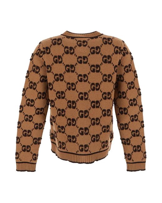 Gucci Brown Logo Knit