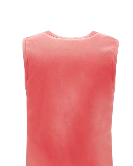 DIESEL Pink T-Brico Cotton Top for men