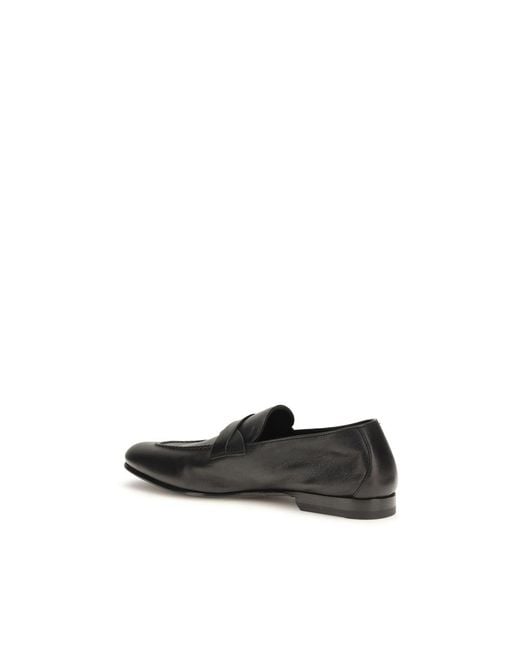 Tom Ford Black Calf Leather Bos Taurus Slip for men