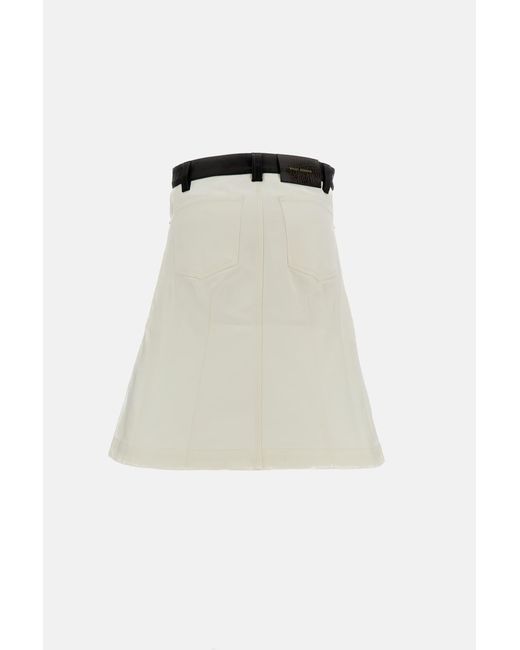 Wales Bonner Natural Cotton Denim Skirt